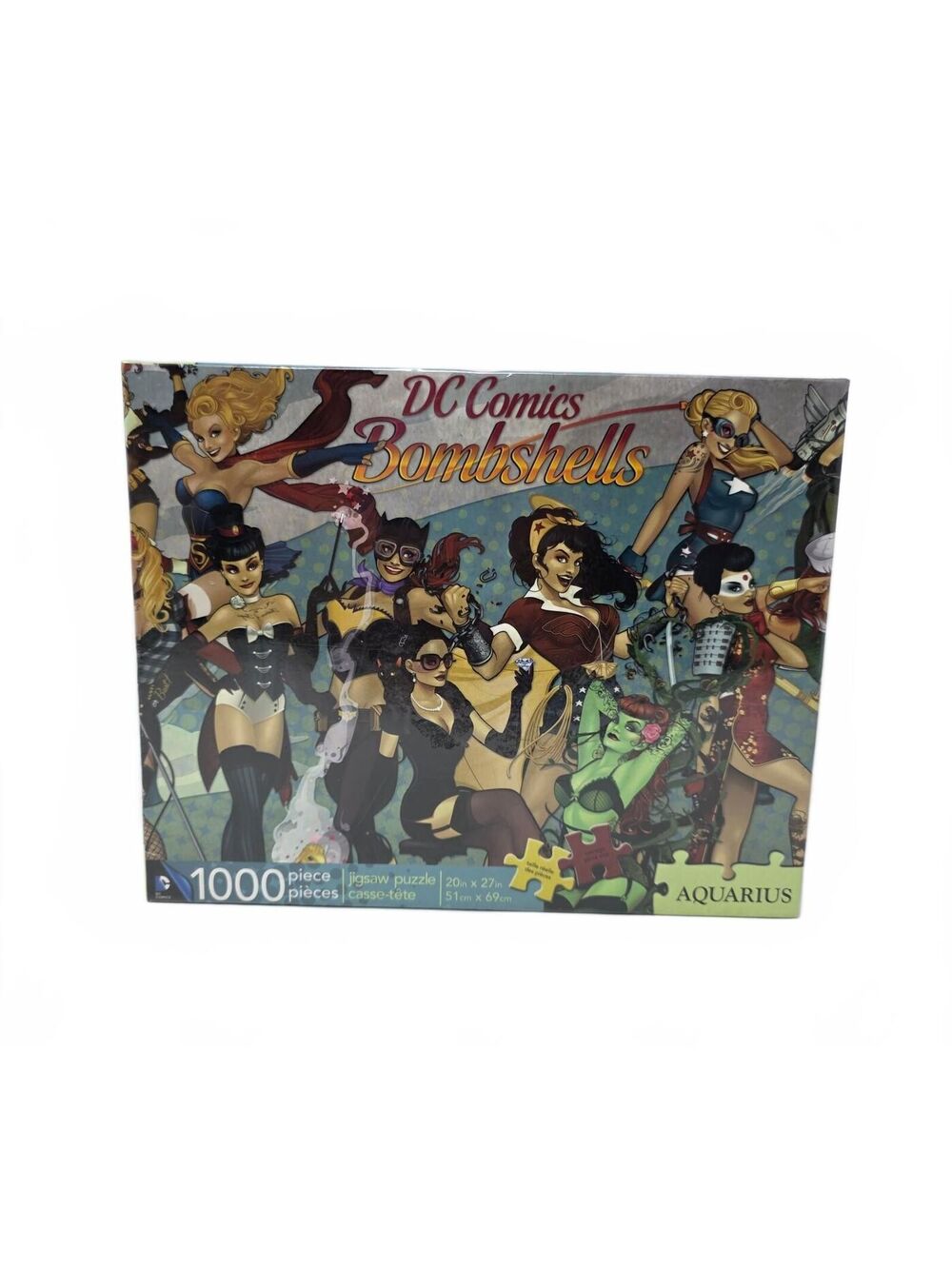 DC Comics Bombshells 1000 Piece Puzzle Aquarius New Sealed 2015
